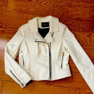 BLANKNYC white moto jacket